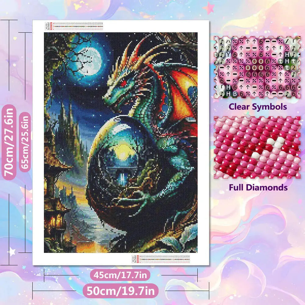 The Dragon's Egg 5D Diamond Painting Kit