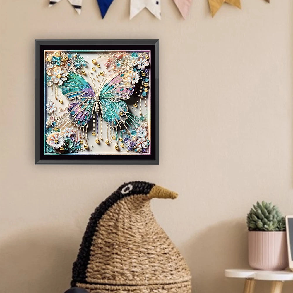 Butterflies, Flowers and Bees 5D Diamond Painting Kit