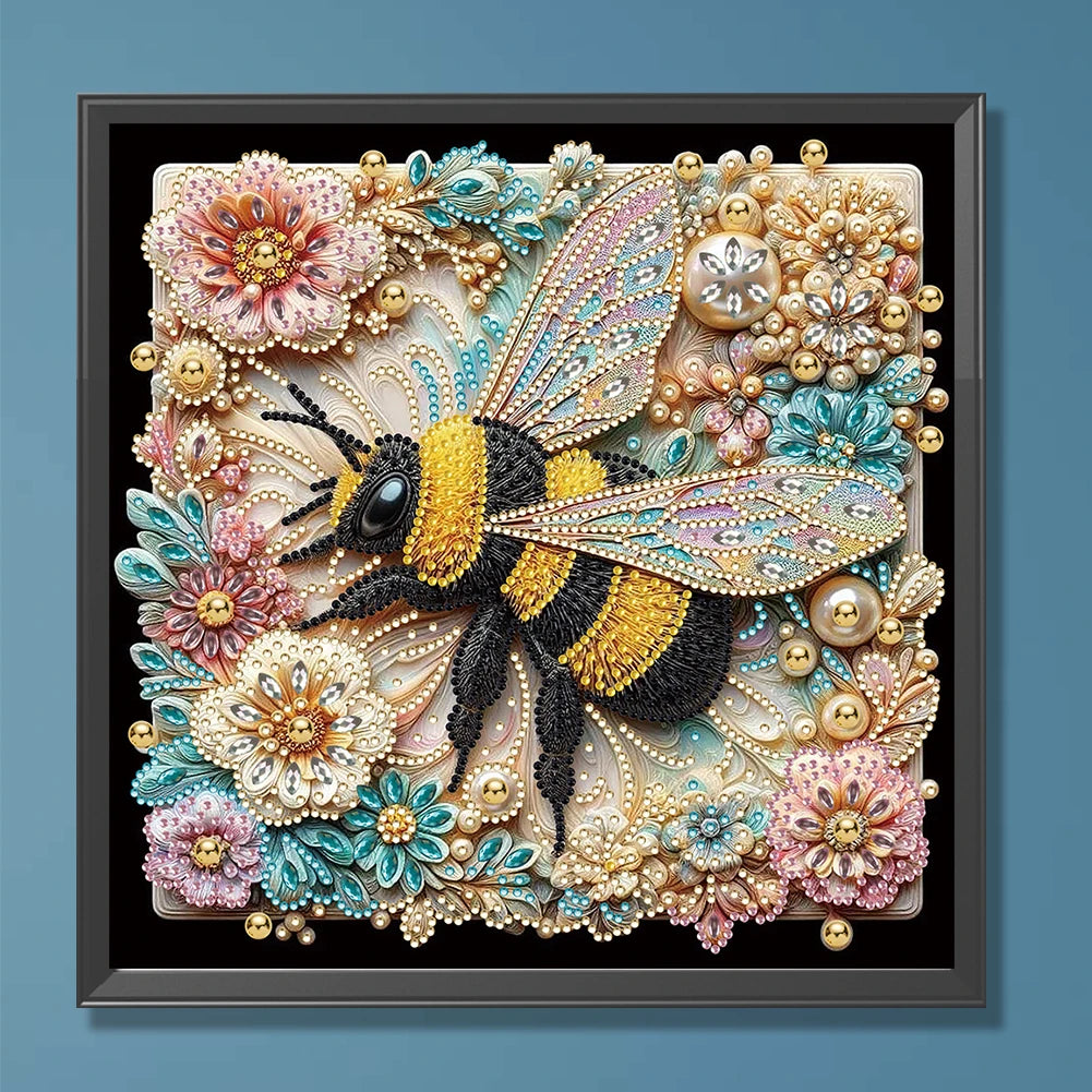 Butterflies, Flowers and Bees 5D Diamond Painting Kit