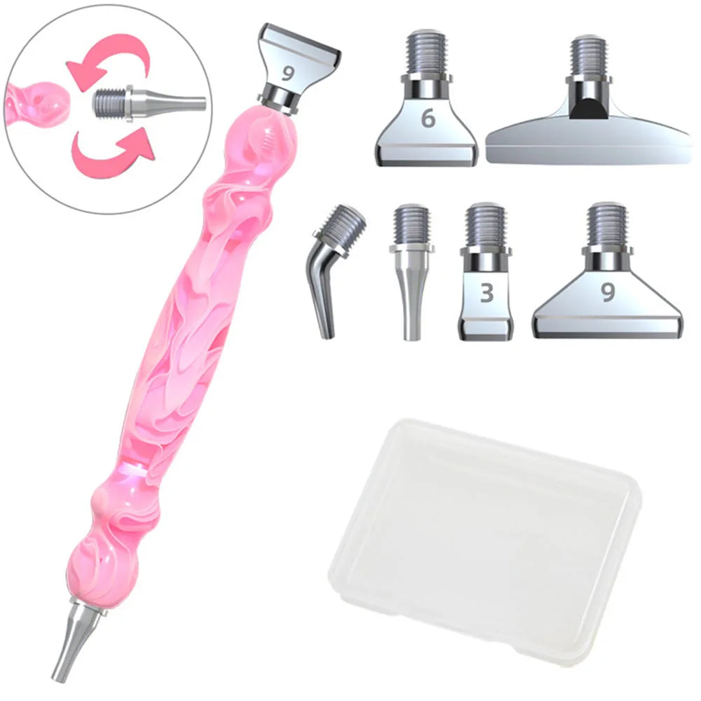 Ergonomic Grip Diamond Drill Pen with multiple tips