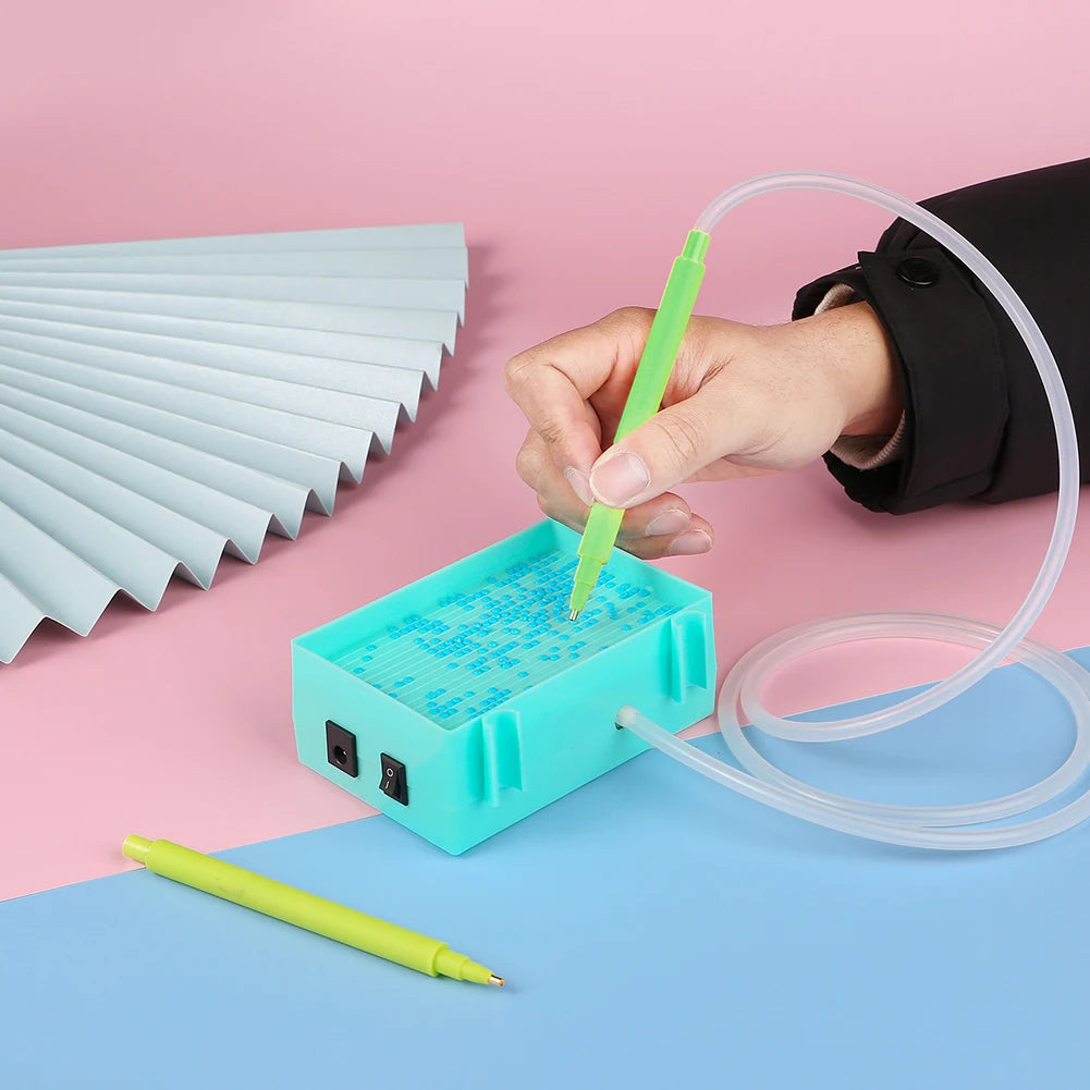 Electric USB-powered diamond painting  drill suction tool and tray