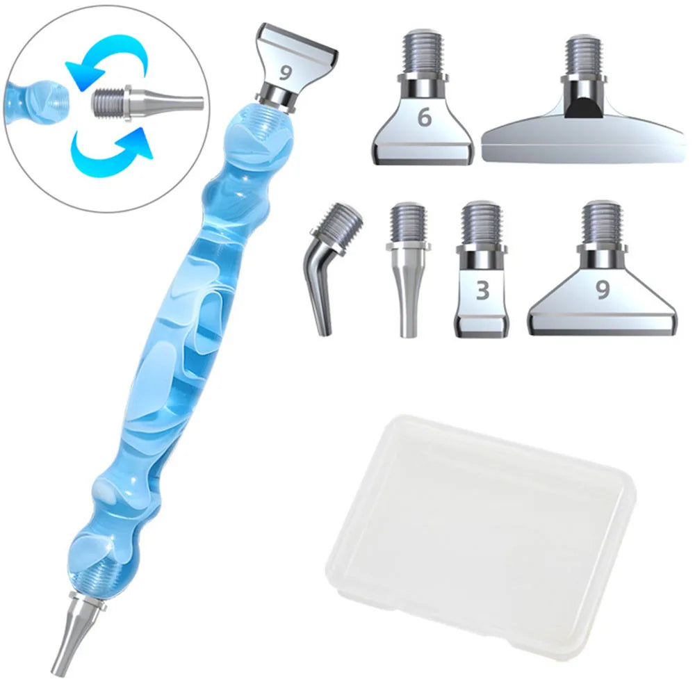 Ergonomic Grip Diamond Drill Pen with multiple tips