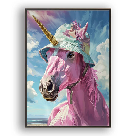 Pink Unicorn 5D diamond painting kit